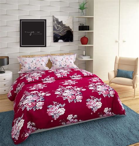 jovial creations 300TC Heavy Glace Cotton King Size Double Bedsheet ...