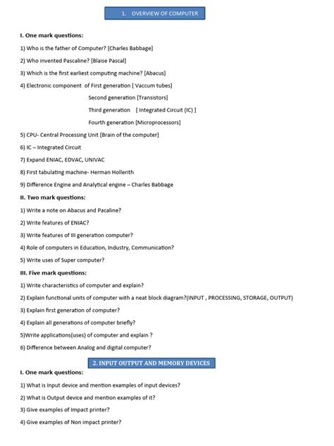 Image result for Basic Questions On Computer Science