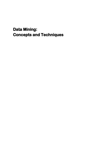 Data Mining - Data Mining: Concepts and Techniques Chapter I ...