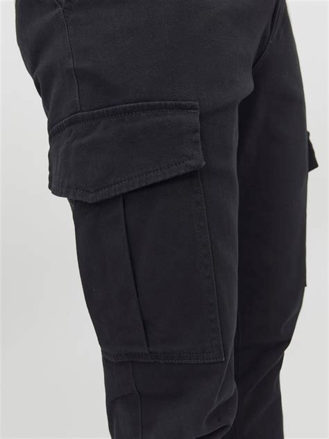 Slim Fit Cargo trousers | Black | Jack & Jones®