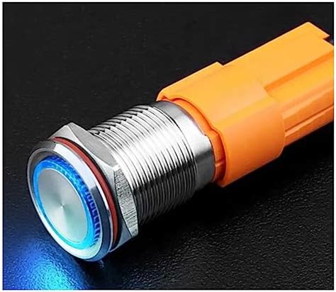 Premium 10A 16mm Metal High Current Latching Push-Button Switch with ...