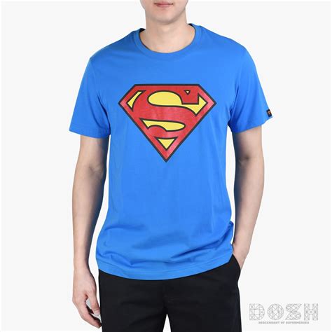 DOSH MEN'S T-SHIRTS SUPERMAN เสื้อยืดคอกลมผู้ชาย 9FSMT5198-BU(XS ...