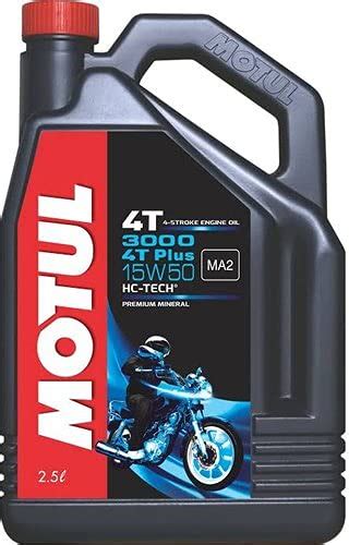 Motul 3000 4T Plus 15W-50 Engine Oil For Bike, 2.5 L | Compatible With ...