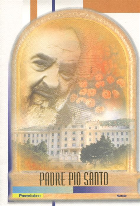 2002 - LOTTO/22300 - REPUBBLICA - PADRE PIO SANTO LAMINA ORO - FOLDER POSTE