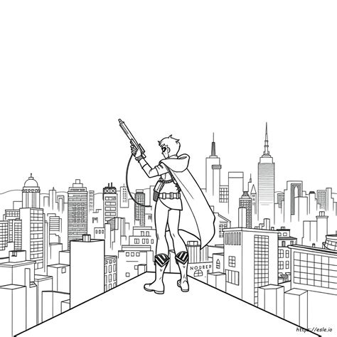 Damian Wayne Robin Ausmalbilder