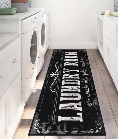 Amazon.com: GISPOG Farmhouse Laundry Room Rug Runner Non Skid Machine ...
