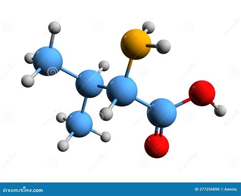 3D Image of Valine Skeletal Formula Stock Illustration - Illustration of scientific, science ...