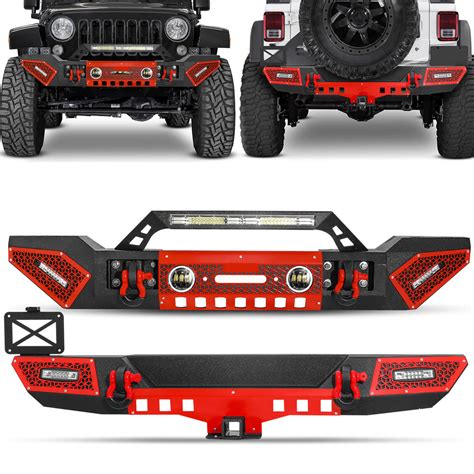 Jeep Wrangler JK JL JT Front & Rear Bumpers Combo Kits
