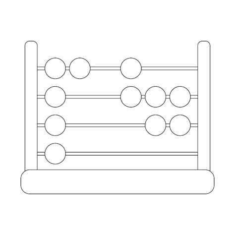 Abacus calculation icon | Premium Vector