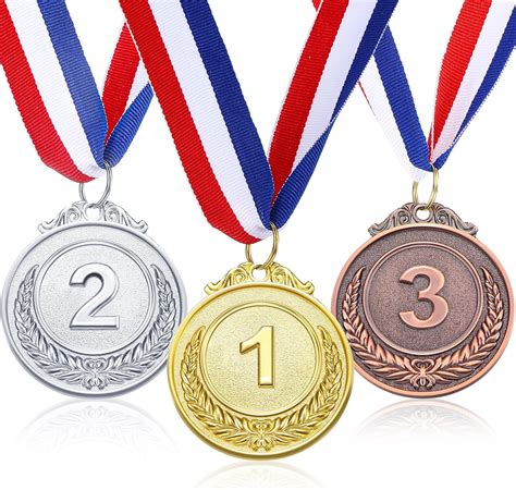 HMDZMR Metal Winner Medals – 3 Pack Gold, Silver, India | Ubuy