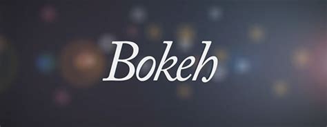 After Effects Bokeh Tutorial 的图像结果