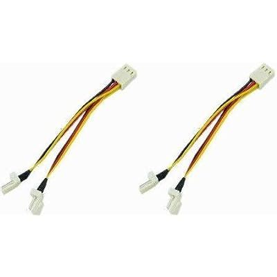 3-Pin Female to 2 x 3-Pin Male Computer Case Fan India | Ubuy