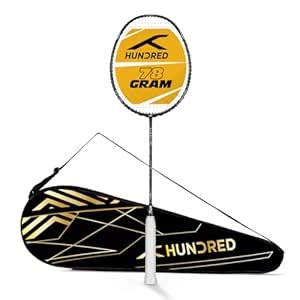 Buy HUNDRED Carbon Fibre Glory Limited Edition Strung Badminton Racket ...
