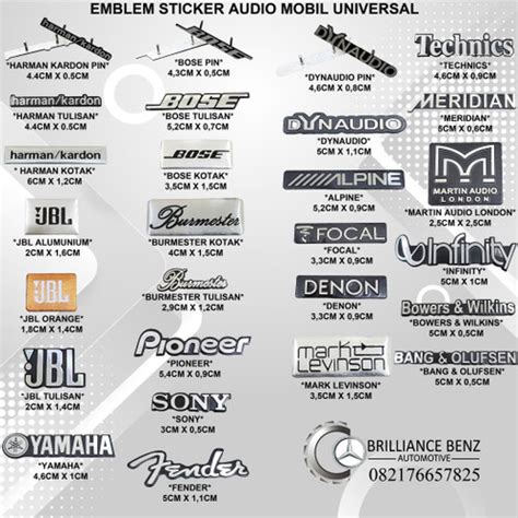 Jual EMBLEM ALUMUNIUM STICKER DECALS 3D LOGO BOSE JBL HARMAN KARDON ...