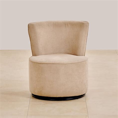 Buy (Refurbished) Noa Fabric Rotating Accent Chair - Beige from Home ...