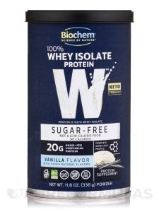100% Whey Isolate Protein Powder (Sugar-Free), Vanilla Flavor - 11.8 oz ...