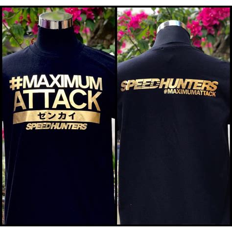 Speedhunters Maximum Attack *D1 (Gold+ Black Tshirt) | Shopee Malaysia