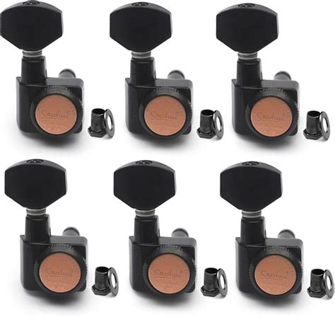 Amazon.com: SAPHUE 6 In-line Guitar Locking Tuners Screw-Free 1:18 Locking Tuning Key Pegs ...