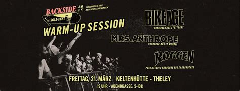 BACKSIDE WARM-UP SESSION 2025 mit BIKE AGE, MRS.ANTHROPE, ROGGEN ...