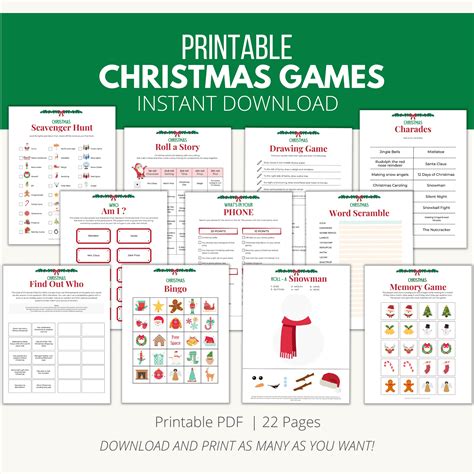 Christmas Printable Party Games | Fanny Printable