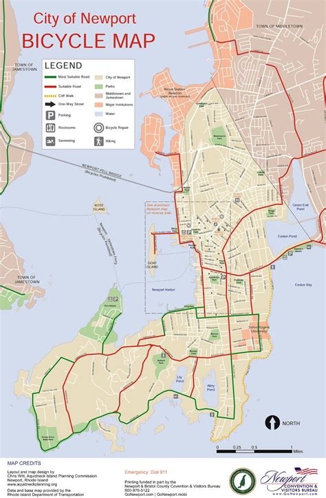 Downtown Newport Rhode Island Map Newport Mansions Map