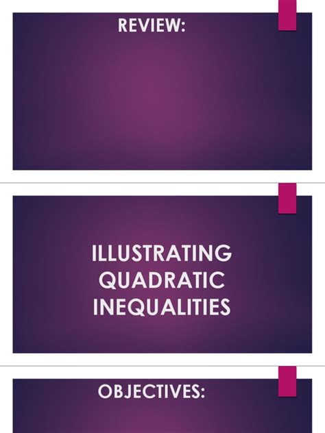Illustrating Quadratic Inequalities | PDF | Quadratic Equation | Inequality (Mathematics)