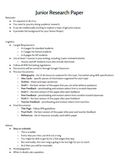 Image result for Research Paper Format Example