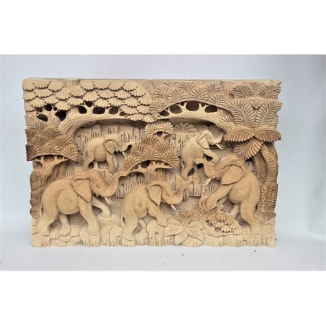 Jual Ukiran Kayu Bali Hiasan Dinding Patung Buatan Tangan Ukuran 50 x ...
