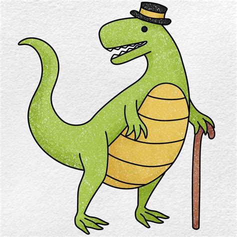 Dinosaur Drawing Tutorial 的图像结果