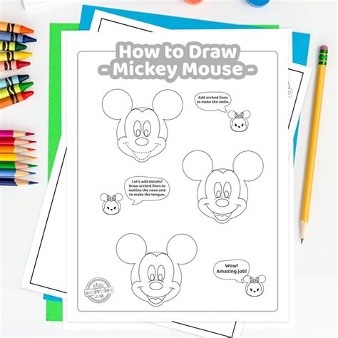 Image result for Mickey Mouse Drawing Tutorial