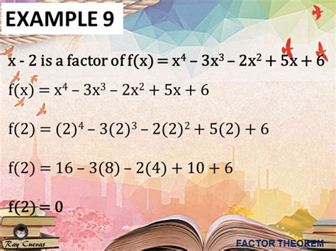 Image result for Factor Theorem Examples