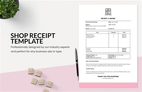 Free Editable Receipt Templates in PSD to Download