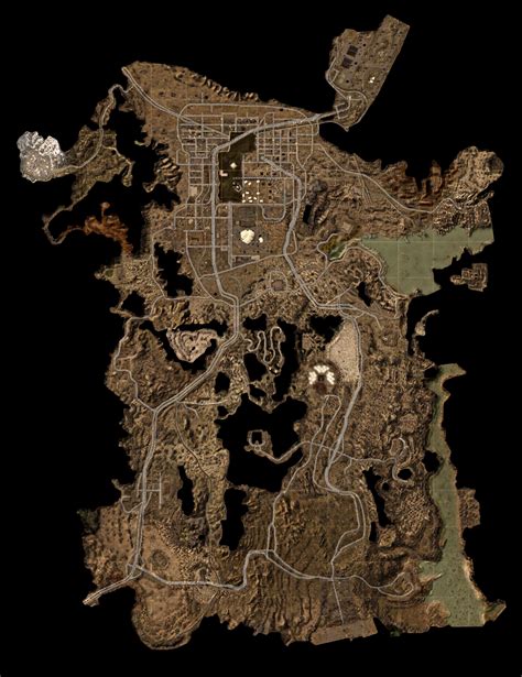 Version 2 of the most accurate map of New Vegas' Open world : fnv