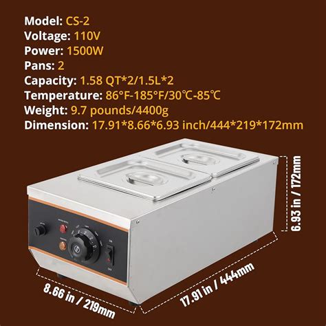 Takywep Chocolate Tempering Machine - 1.58 QT*2 Tanks, TEMP India | Ubuy