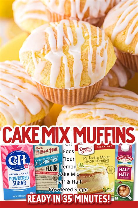 Cake Mix Muffins | Best muffins from a box cake mixes, Box cake mix ...
