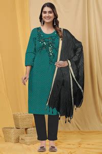 AL RAZAB Embroidered Kurta, Trouser/Pant & Dupatta Set - Buy AL RAZAB ...