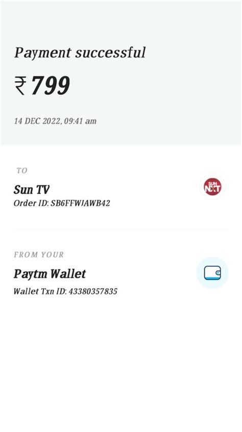 [Resolved] Sun NXT — Sun nxt subscription not getting in tv and cash is ...