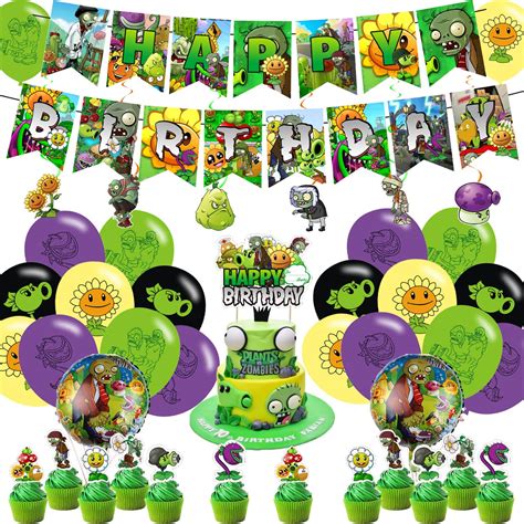 Buy s vs Zombies Party Decorations,Birthday Party Supplies For s vs ...