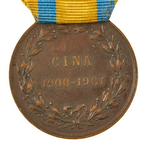 Original Kingdom of Italy Boxer Rebellion (1900-1901) Bronze “Cina” Ch ...