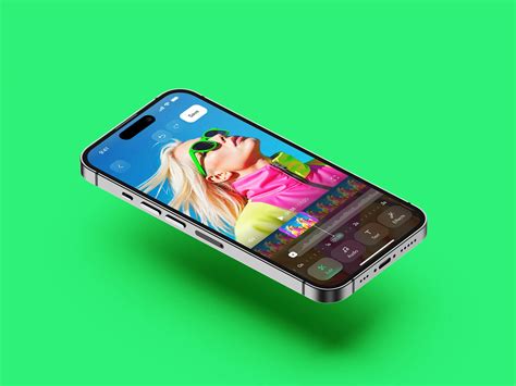 Perspective iPhone 16 Pro Mockup | Free PSD Templates