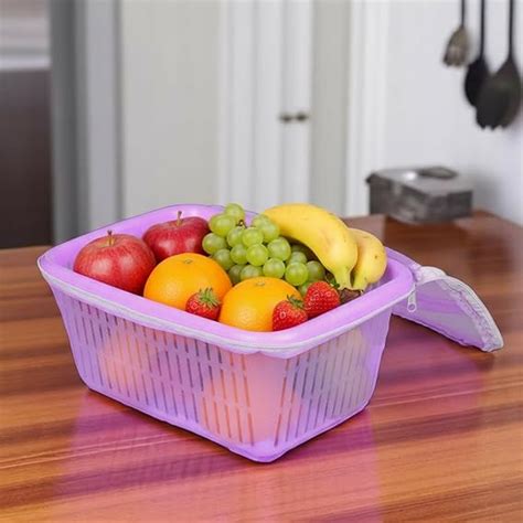Go Hooked Multipurpose Plastic Storage Gift Basket With Net Cover ...