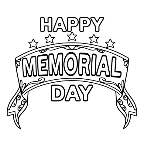 Memorial Day Clip Art Black And White