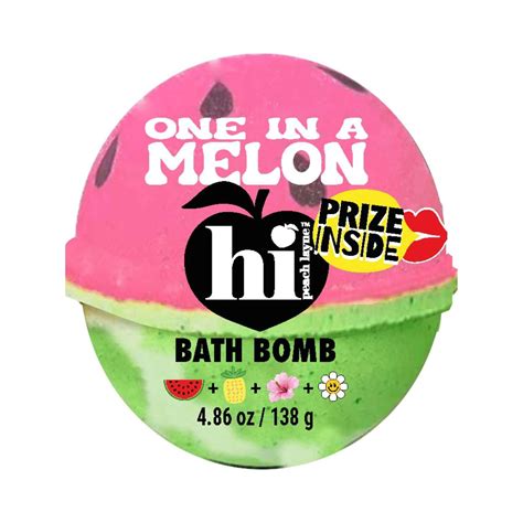 Hi Peach Layne One in a Melon Pink and Green Bath Bomb with Prize ...