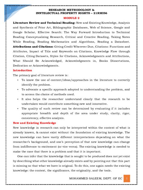 Fillable Online RM mod 2 - module 02 - Module - 2 Literature Review and ...
