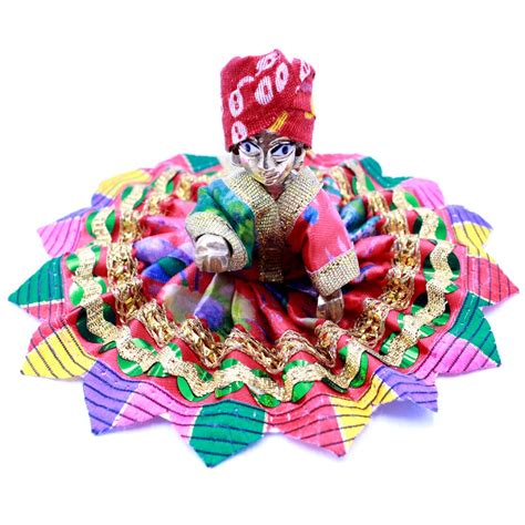 Buy Xula Leheriya Laddu Gopal Dress with Soft Pagdi for Sawan Teej ...