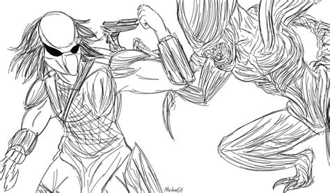 Image result for Alien vs Predator Drawing Refrence