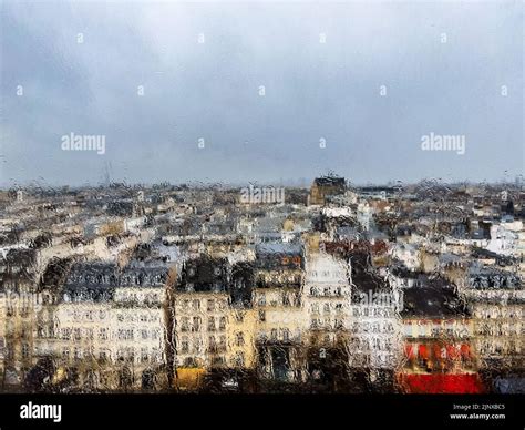 Roofs of Paris many buildings from the upper floor Stock Photo - Alamy