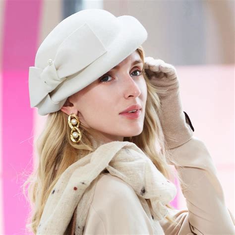 Elegant Fashion 100% Wool Hats with Smooth / Solid 1pc Party / Evening ...