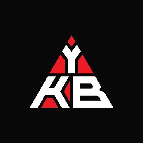 ykb diseño de logotipo de letra triangular con forma de triángulo ...