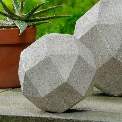 Campania International Polyhedron 6 inch Sculpture | Garden-Fountains